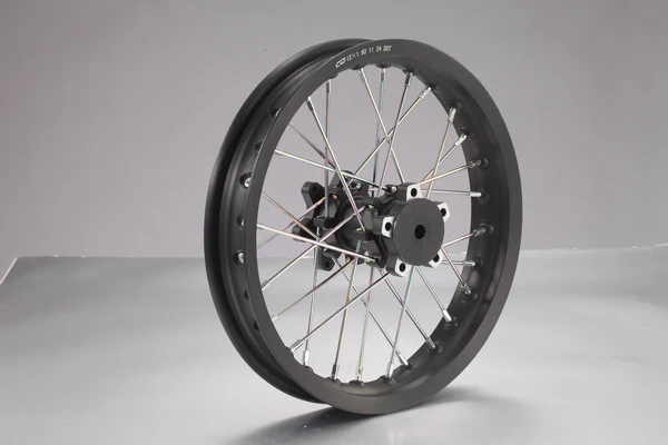 SHE7931 - Front Wheel Rim Assembly + rim stripe+ Front wheel axel bush - MINI/MINI R