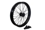 SHE7975 - 1.85-16" Front Hub Assembly w/o tire (J-Bend with black spokes) - ProS